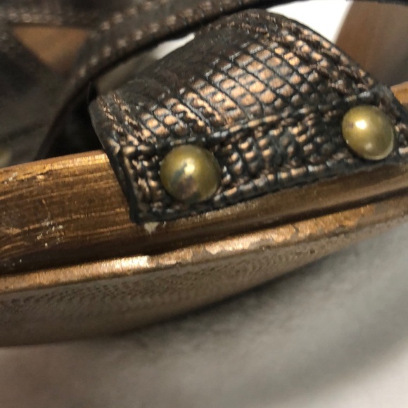 Victoria Spencer 8.5 Slither Snakeskin Heel Brown - Picture 16 of 16